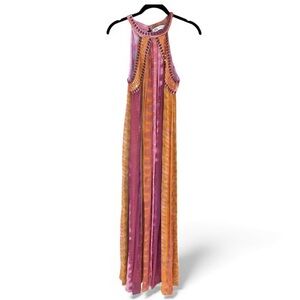 Zara sleeveless high neck maxi dress